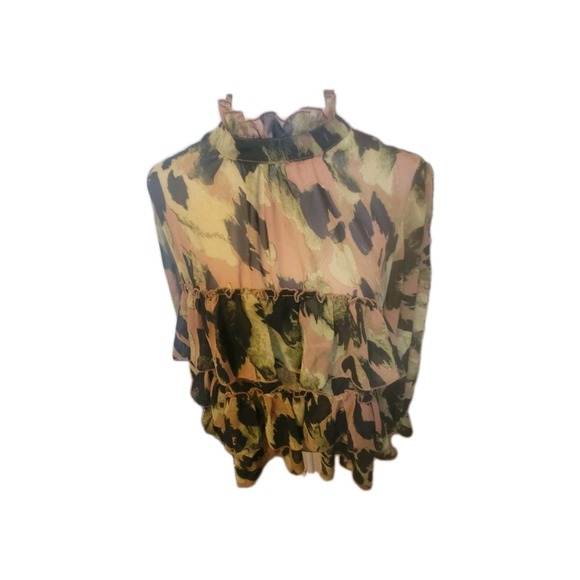 Aydson Parker Tiered Ruffle Chiffon Blouse - Picture 9 of 9